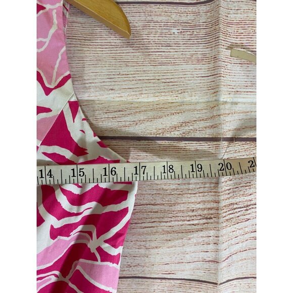 Lilly Pulitzer Women's Kaya Cameo White Pink Printed Dress - 8 - Picture 9 of 14